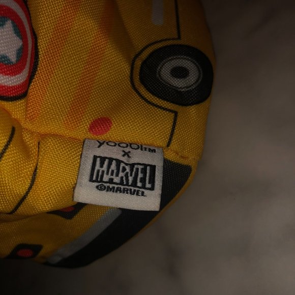 Marvel Avengers Superhero Case Yellow School Bus Zippered Bag Back to School Bag - Picture 7 of 7